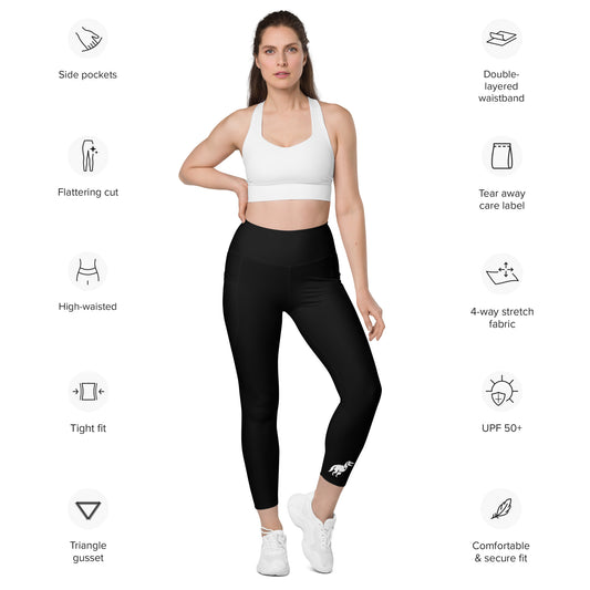 TeeRex "Sydney" Black Leggings with pockets